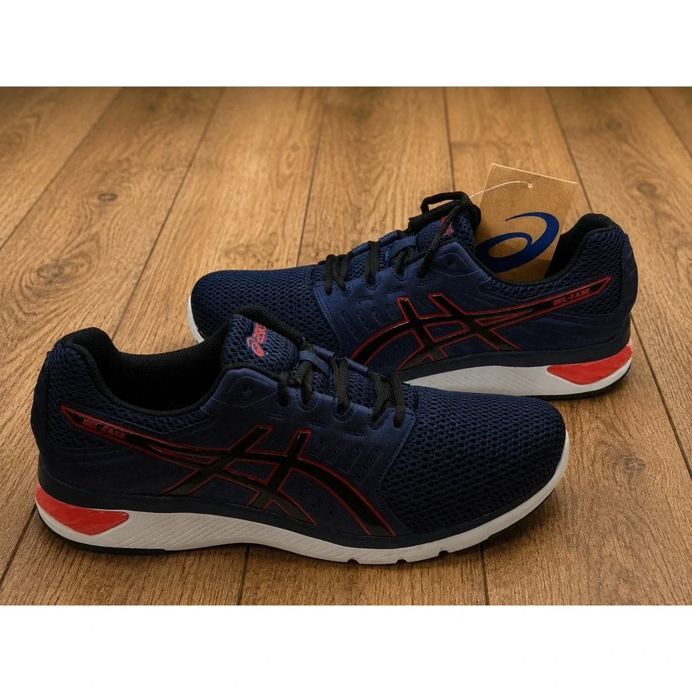 ASICS GEL-Ease Peacoat Black Men's Size 10 Running Shoes 1011B787-400 NIB